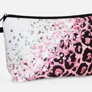 Stylish Pink & Black Leopard Bag